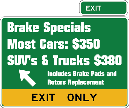Brake Repair Specials